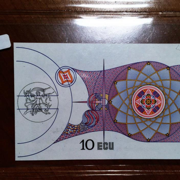 EUROPEAN COMMUNITY BANKNOTE 10 Ecu, UNC 1992 SPECIMEN