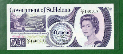 World Banknotes St. Helena 1979 50 Pence AUNC P 5 prefix V/1