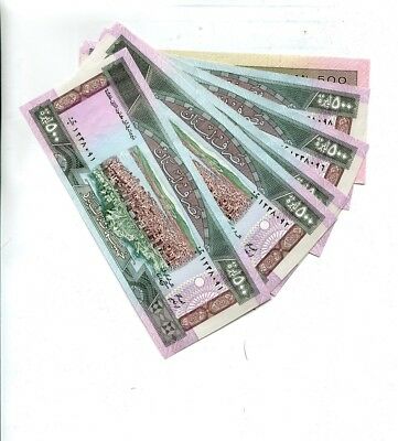 LEBANON 500  LIVRE VINTAGE CURRENCY  NOTE LOT OF 9 CHOICE CU 8279L