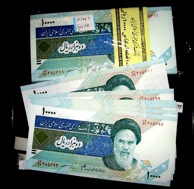 Persia- Set of 4 Consecut. Gem UncXX Rare Out of Circulation-10,000R-P146-Sign34