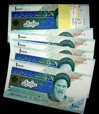 Persia- Set of 4 Cons. Gem UncXX Rare Out of Circulation-10,000R-P146-Sign33