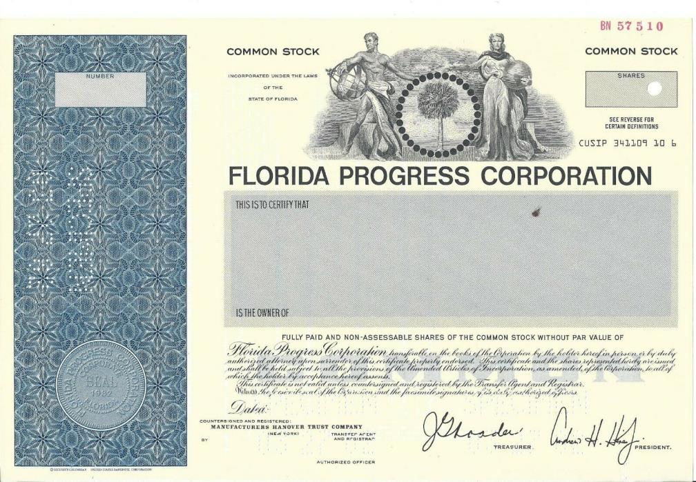 FLORIDA PROGRESS CORPORATION......