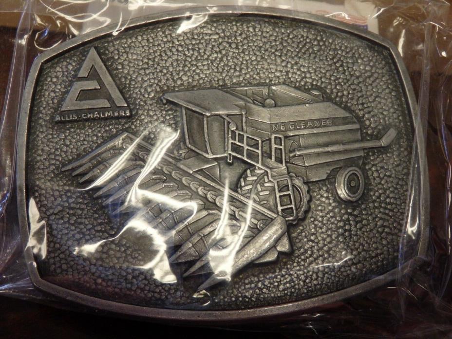 Allis-Chalmers Gleaner Belt Buckle featuring N6 with 12 row head! NOS