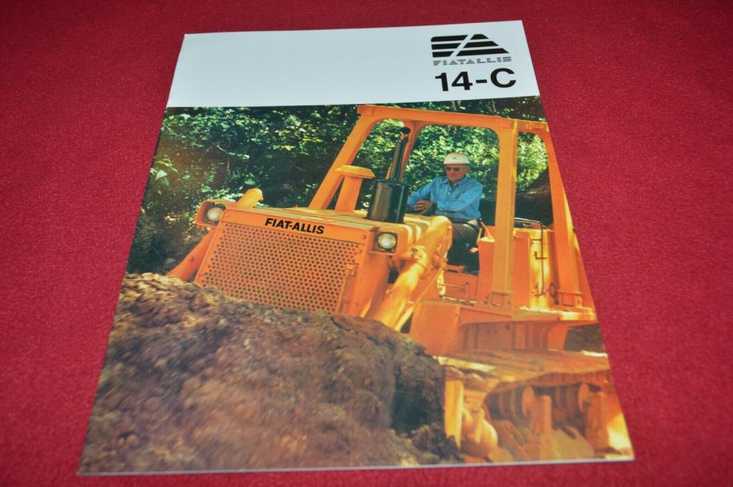 Fiat Allis Chalmers 14-C Crawler Tractor Dealer's Brochure YABE18