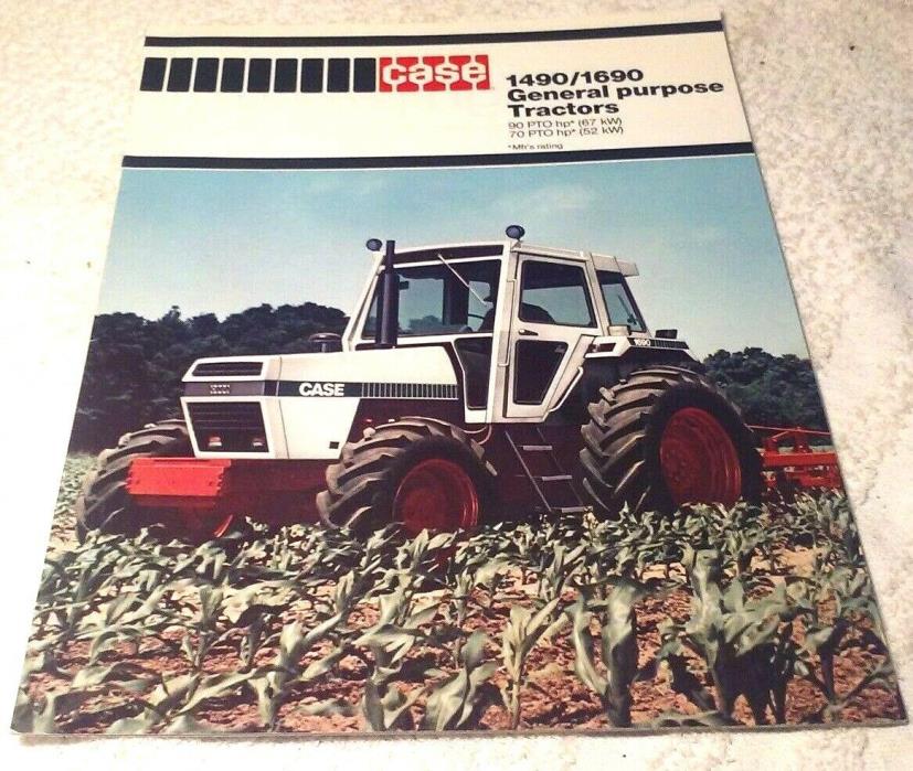 VINTAGE 1981 CASE TRACTOR 1490 1690 BROCHURE