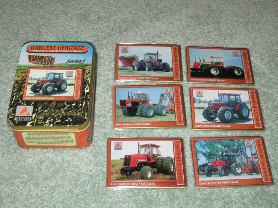 ERTL COLLECTIBLES HARVEST HERITAGE METAL COLLECTOR CARDS TRACTORS SERIES 1