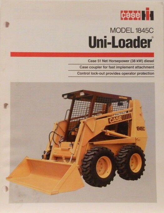 CASE, Model 1845C Uni Loader Sales Brochure