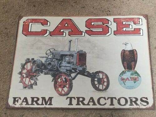 CASE Farm Tractors Vintage-Style Tin Metal Sign..newer..looks old