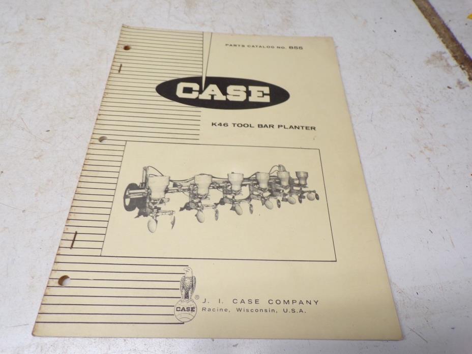 1965 Case Parts Catalog no 855 K46 Tool Bar Planter