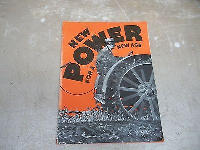 1930's Case Tractors  Brochure New Power for a New Age