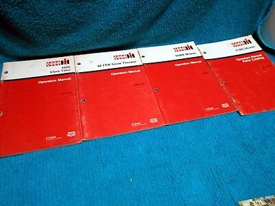 4 VTG Case IH Operators Manual Mower Snow Thrower Vibra Tiller 60MS 60MB 1980's