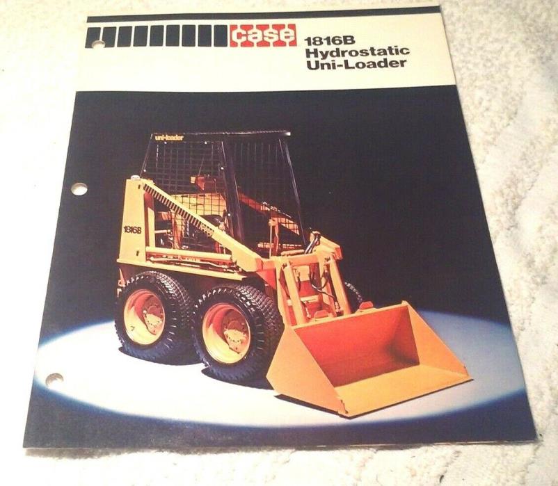 VINTAGE 1977 CASE TRACTOR 1816B UNI LOADER BROCHURE