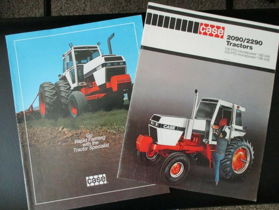 2 Collectible Tractor Dealer Catalogs, Case 2090/2290 and 90 Series