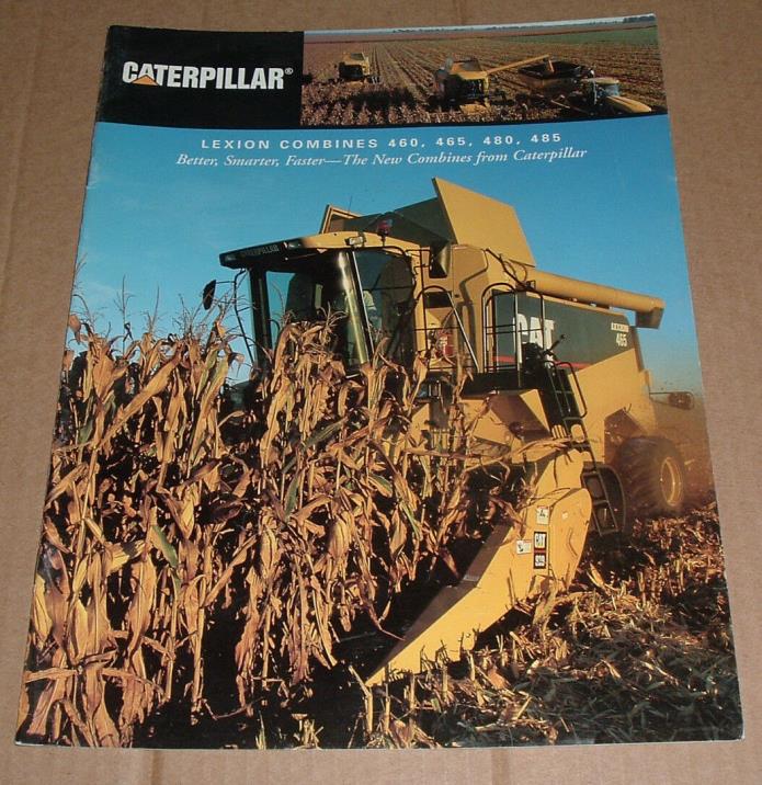 Caterpiller Combine Lexion Brochure Advertising 460,465,480,485
