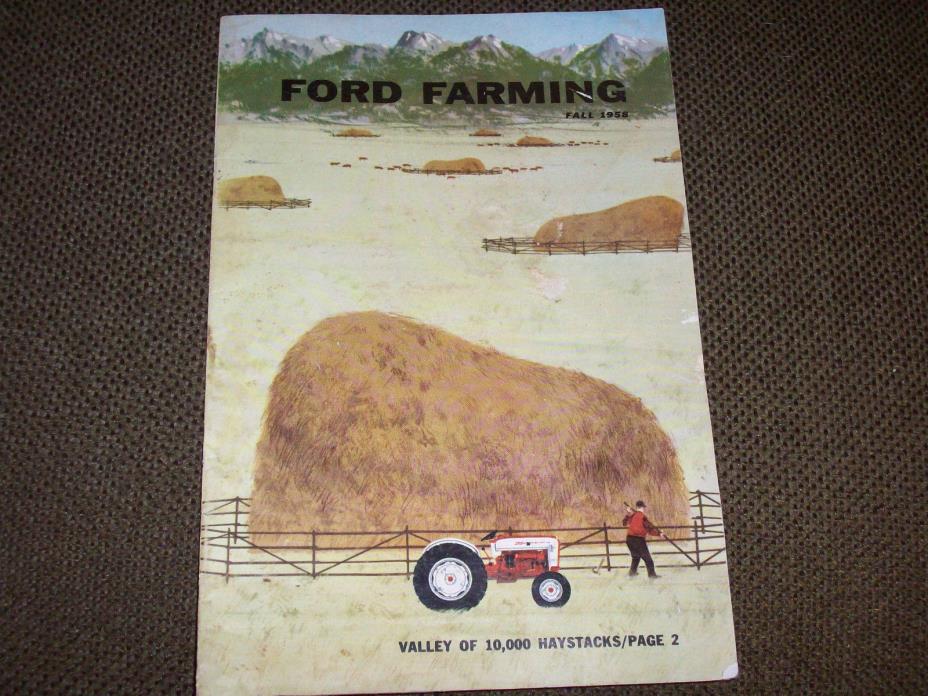 Fall 1958 Ford Farming Magazine Diesel Tractor Corn Picker Tyler Minnesota