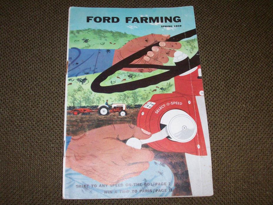 Spring 1959 Ford Farming Magazine Fordson Power Major Tractor Tyler Minnesota