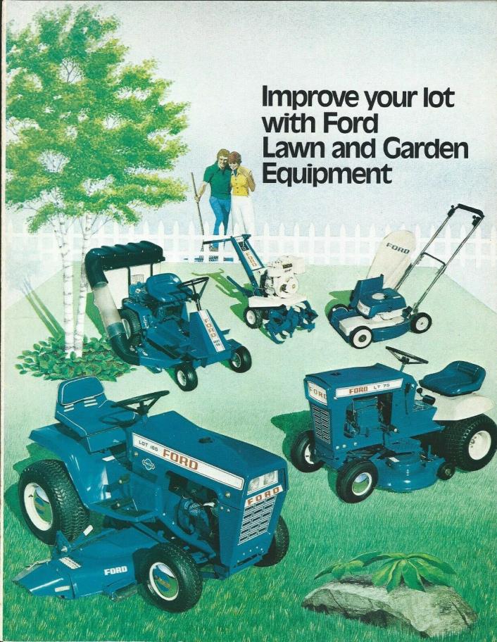 Lawn Equipment Brochure Ad - Ford - Product Line Overview - c1976 (LG137)