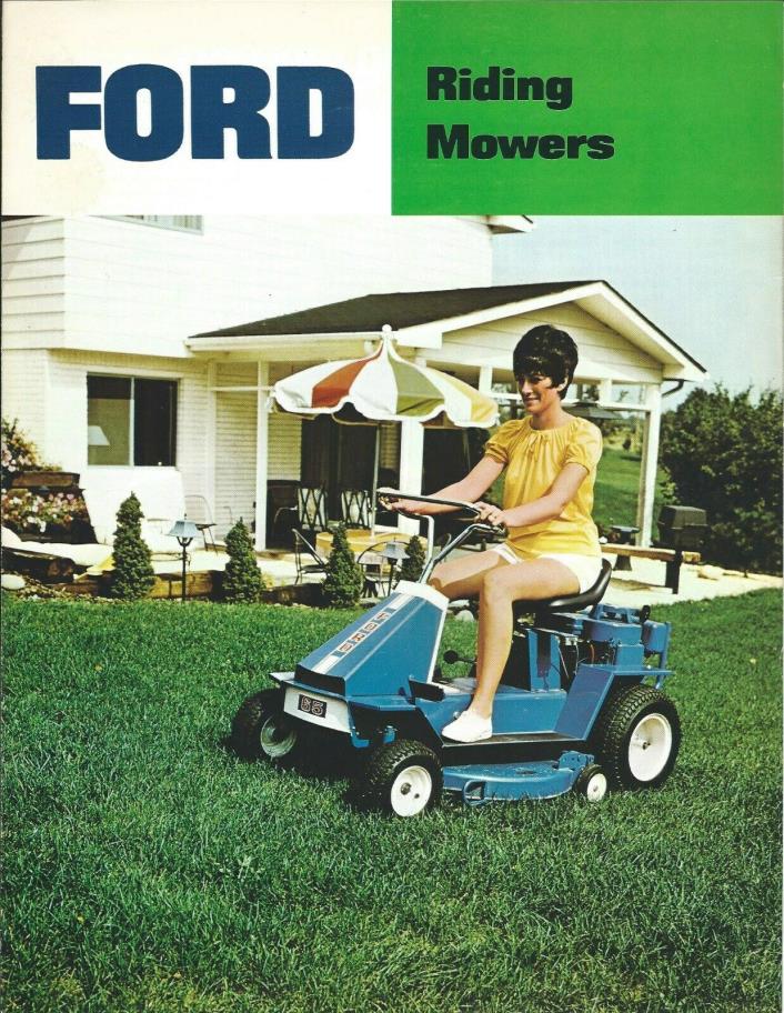 Lawn Equipment Brochure - Ford - 50 60 65 - Riding Mower - c1971 (LG136)