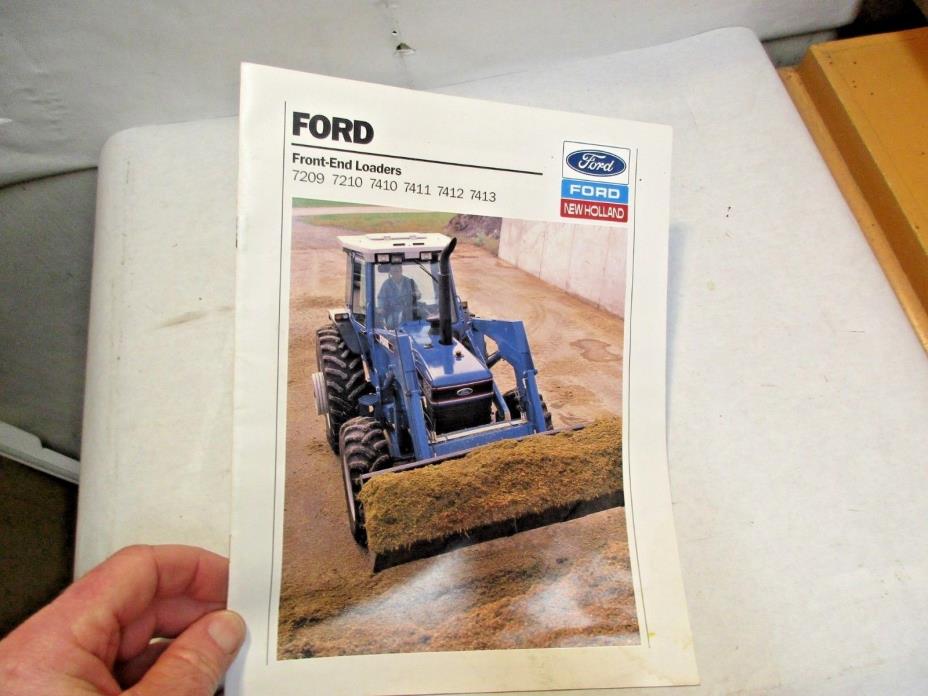 1992 Ford Front-End Loaders Brochure 7209, 7210, 7410, 7411, 7412, 7413