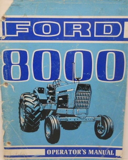 Ford, Operators Manual, 8000......MC