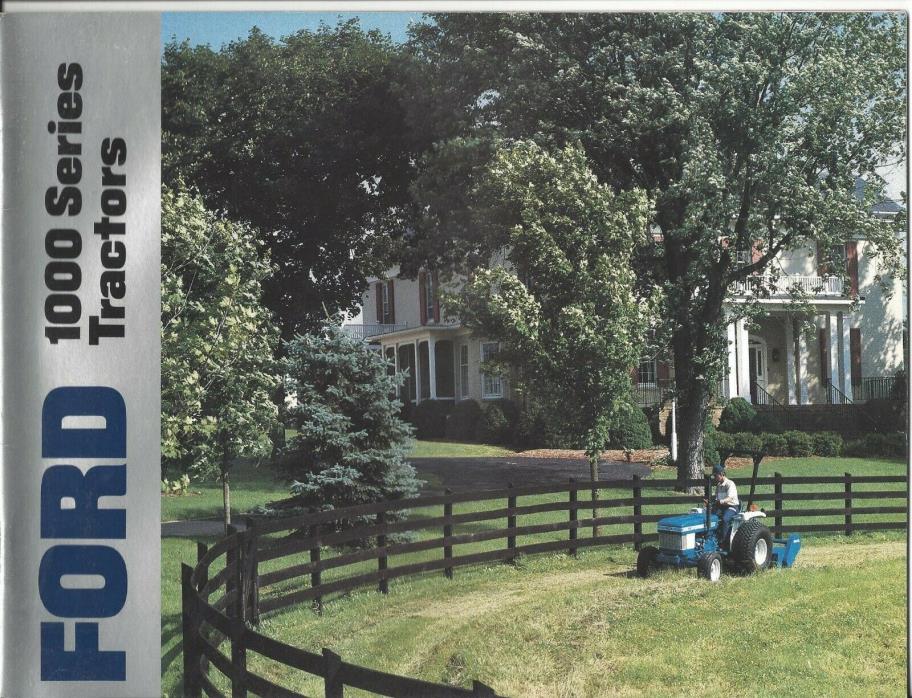Ford 1000 Series Tractors brochure 1986
