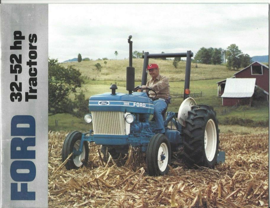 Ford 32 to 52 hp Tractors brochure 1984