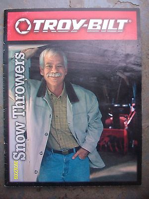 Original Troy Bilt Snow throwers Flyer Brochure