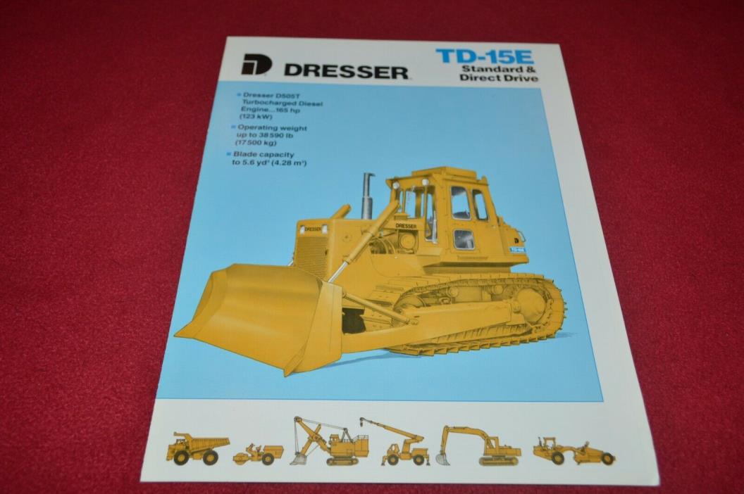 International Harvester TD-15E Crawler Tractor Dealer's Brochure YABE18