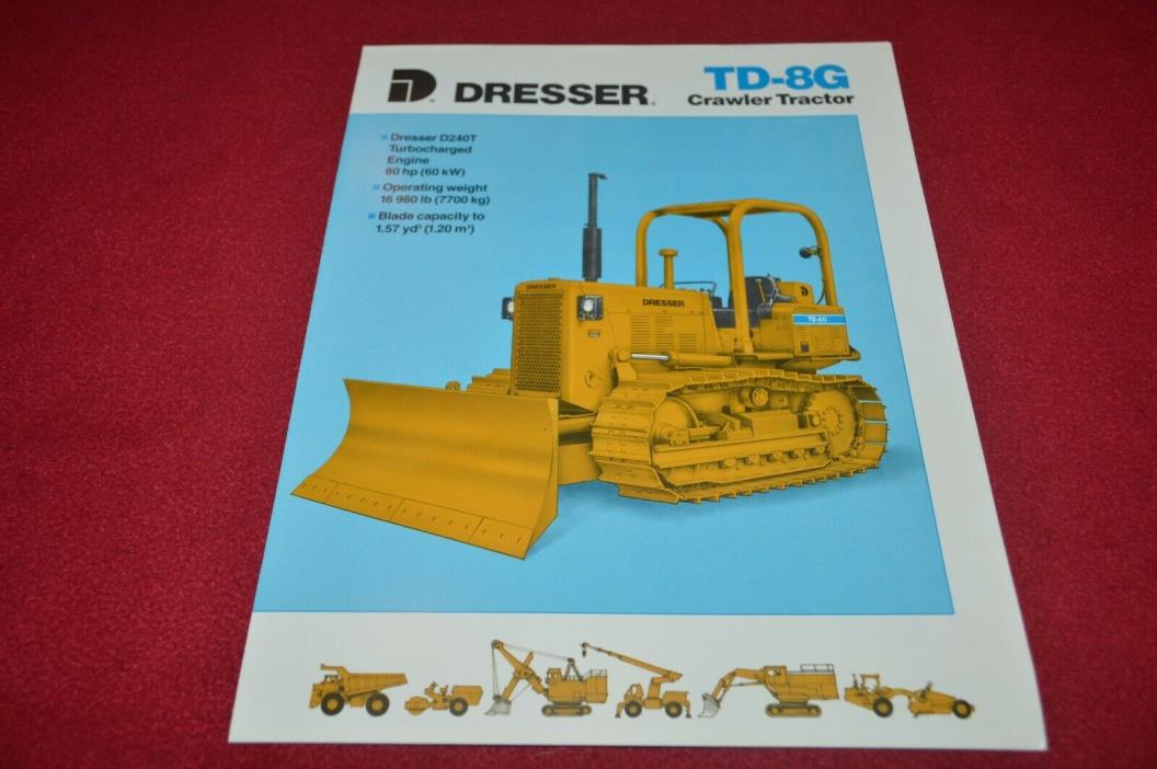 International Harvester TD-8G Crawler Tractor Dealer's Brochure YABE18