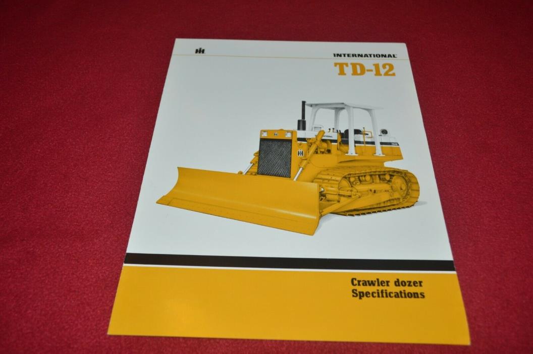 International Harvester TD-12 Crawler Tractor Dealer's Brochure YABE18
