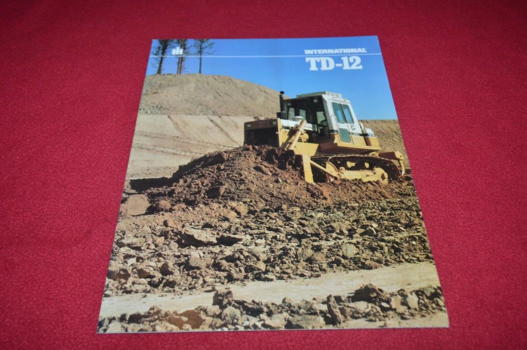 International Harvester TD-12 Crawler Tractor Dozer Dealer's Brochure YABE18