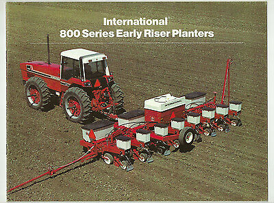 1980 International 800 Series 4 6 8 12 Row Planter Brochure 3388 3788 Tractor