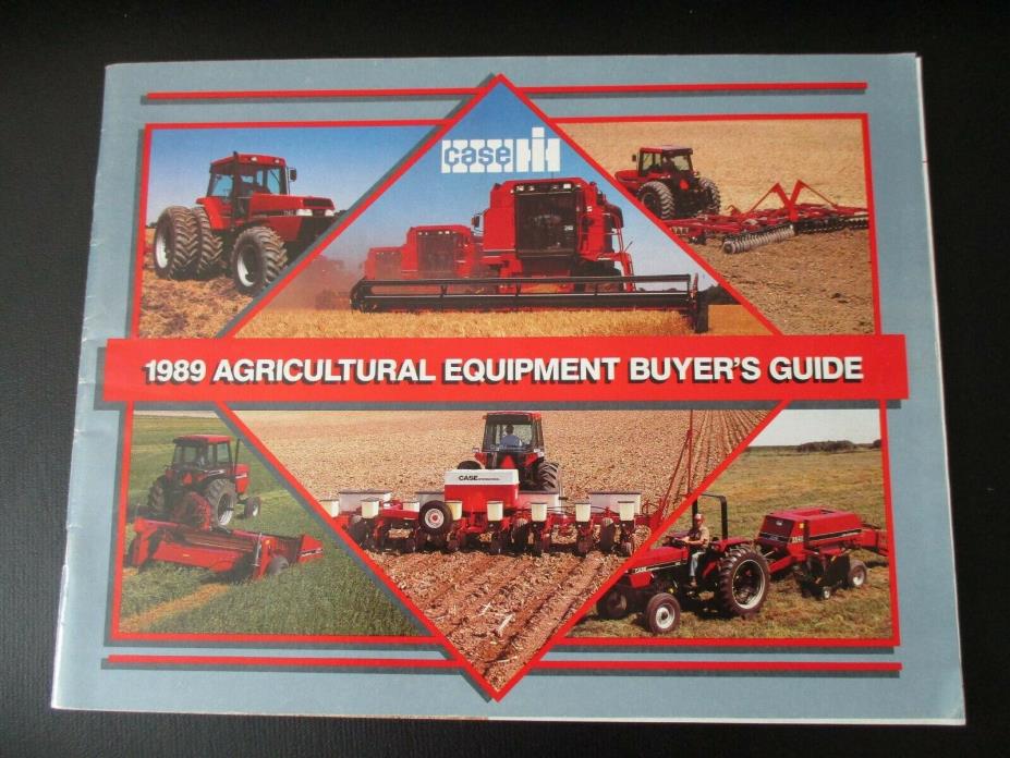 Vintage 1989 Case IH Agriculture Equipment Buyers Guide