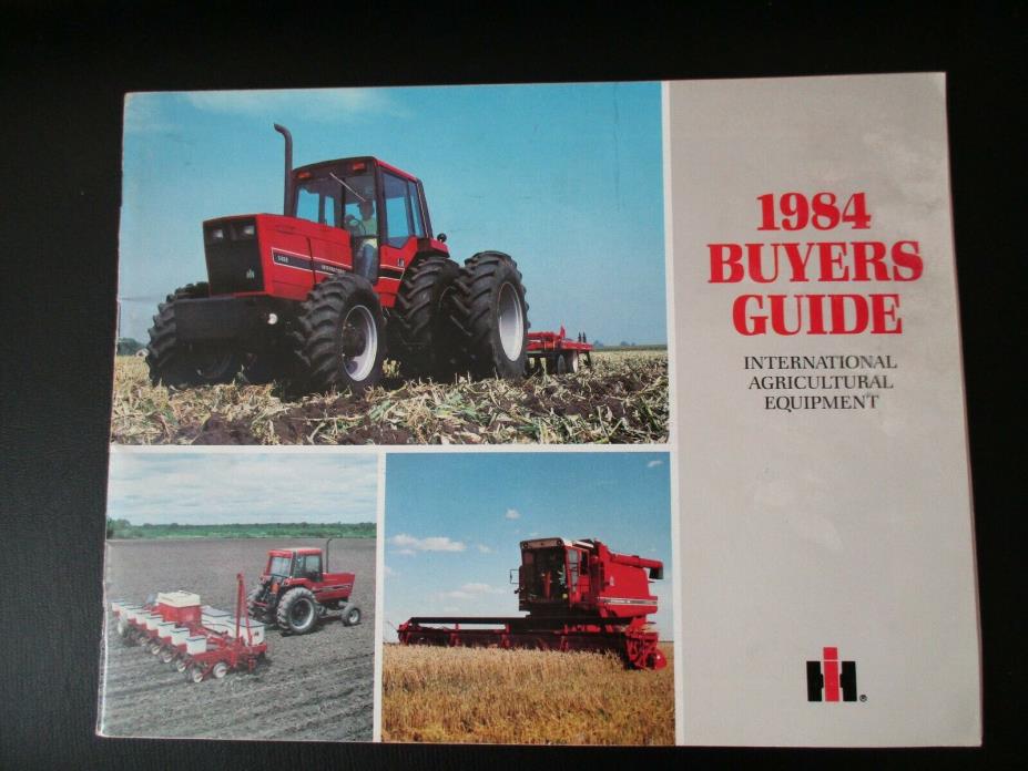 Vintage 1984 International Agriculture Equipment Buyers Guide