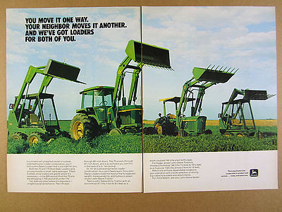 1975 John Deere 170 & 70 Skid-Steer & 4230 Tractor Loaders vintage print Ad