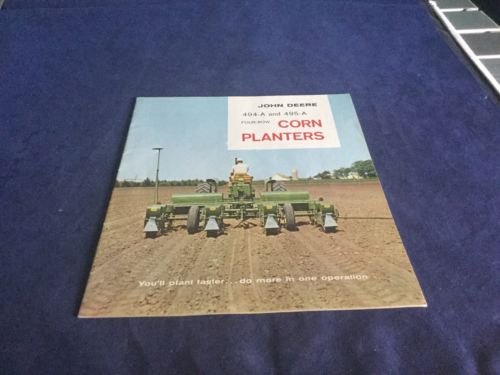 John Deere 495-A And 495-A Four Row Corn Planters Brochure A1477-61-8-Pltr.