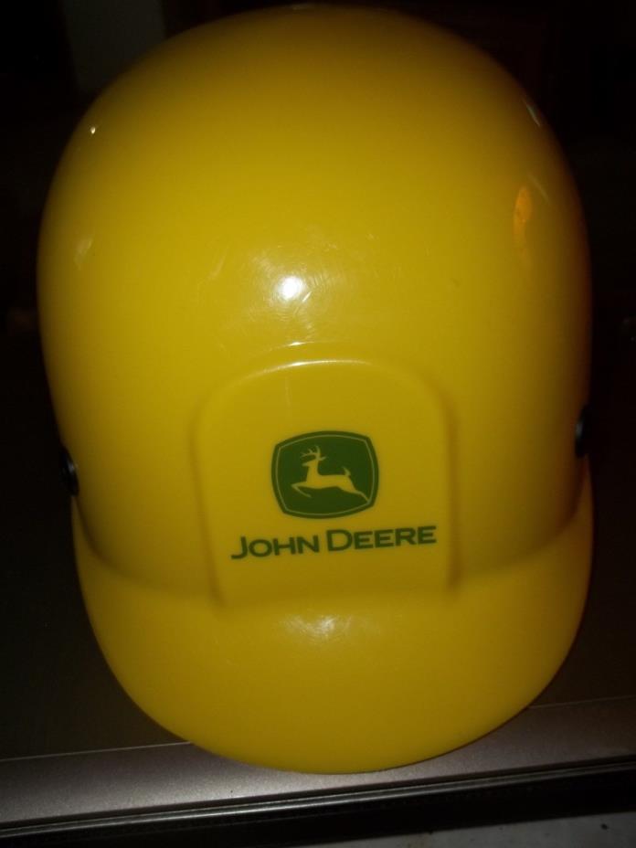 Childs Size John Deere Plastic Construction Hard Hat Safety Helmet