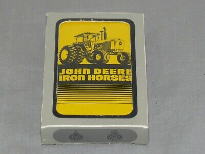 Vintage JOHN DEERE Iron Horses 4840 Tractor Playing Cards Unopened Deck Yellow