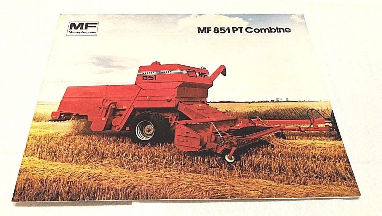 1982 Massey Ferguson MF851 PT Combine Sales Brochure