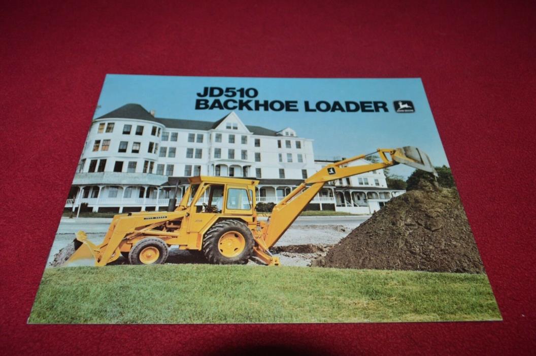 John Deere 510 Backhoe Loader Dealer's Brochure GDSD7