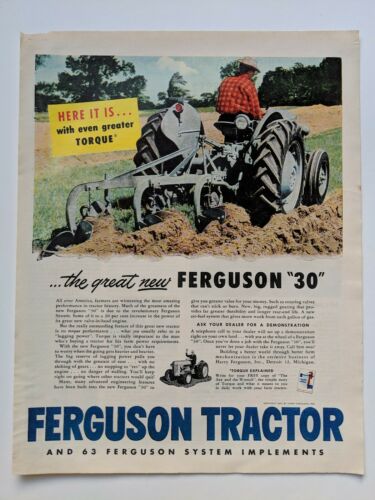 1950s Vintage Ad The Great New Ferguson 
