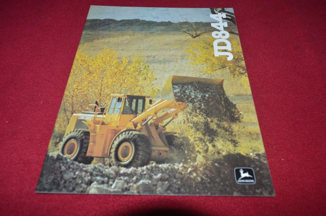 John Deere 844 Wheel Loader Dealer's Brochure GDSD7