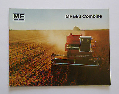 Massey Ferguson MF 550 Combine Brochure 1134 1143 1144 1153 1154 1163 Corn Head