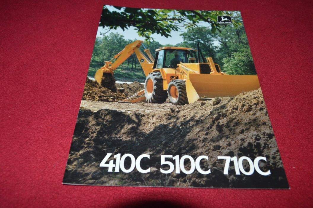 John Deere 410C 510C 710C Backhoe Loader Dealer's Brochure GDSD7