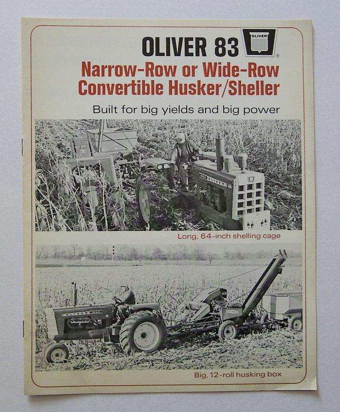 1967 Oliver 83 Corn Picker Husker Sheller Brochure 1850 1950 Tractor
