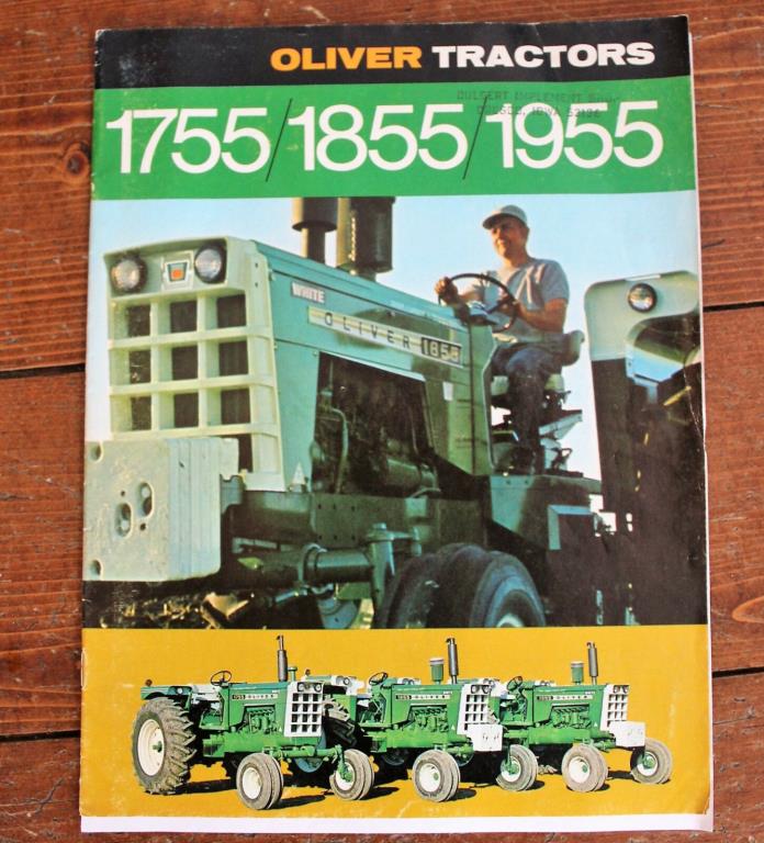 Oliver 1755/1855/1955 Farm Tractor Sales Brochure 1971
