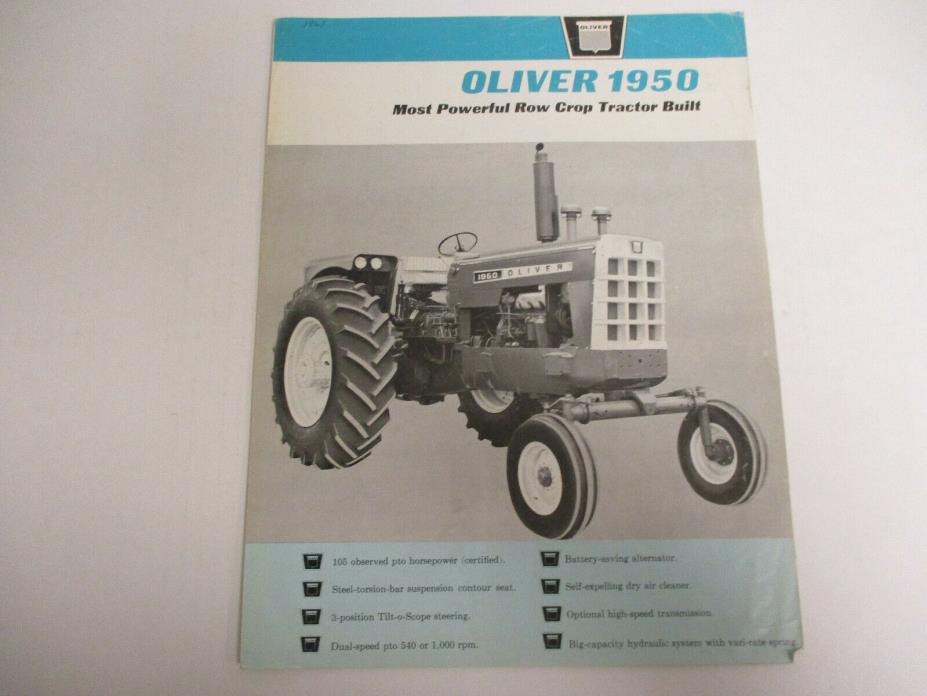 Oliver 1950 Tractor Sales Brochure