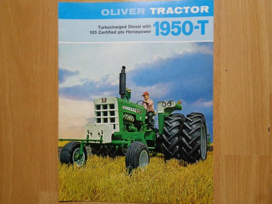 Oliver 1950-T tractor original brochure 8 pgs + FWA Good ***