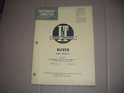 Oliver Tractor IT Shop Repair Manual 99GMTC,950,990,995,770,880