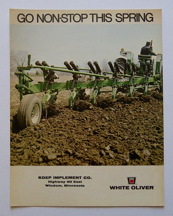 1970 White Oliver 546 446 568 566 575 565 346 344 3242 4340 6342 Plow Brochure